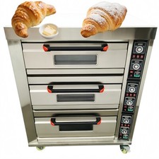 220V Commercial Bread Oven 3 Layers Electric Oven 19.8KW High Power Oven