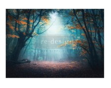 Prima ReDesign LUMINOUS WOODSCAPE A1 Fiber Decoupage Paper 23  x33  