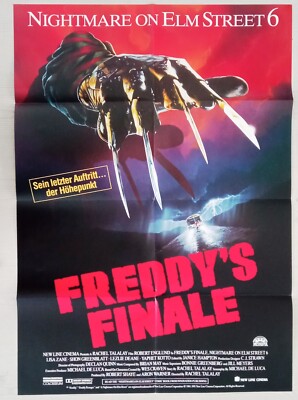 P179 Original Kinoplakat  FREDDY'S FINALE Nightmare on Elm Street 6