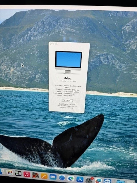 2017 Apple iMac with Retina 5K Display (27-inch, Core i5, 3.5 GHz, 8GB RAM, 1TB - Image 2 of 4