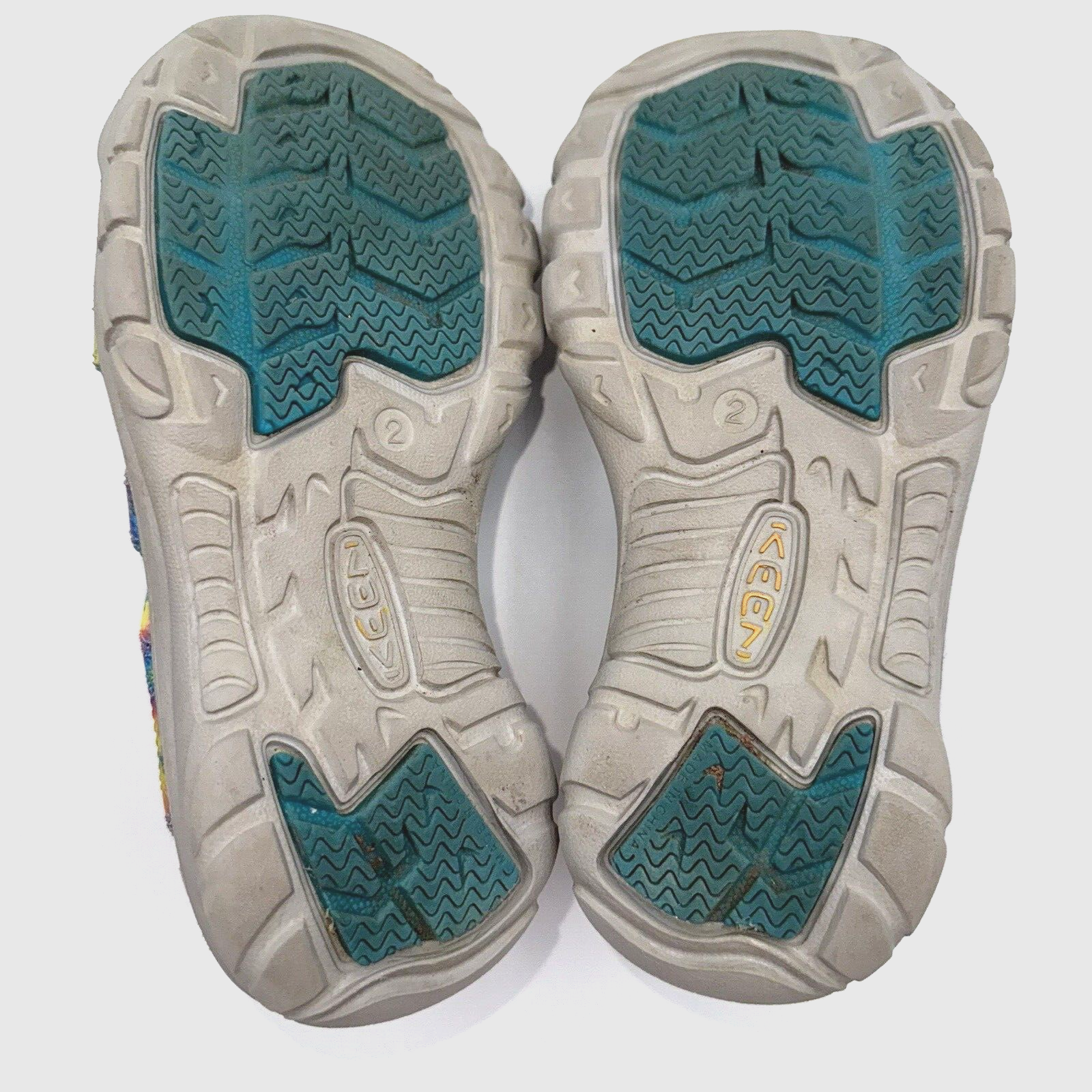 Sandali scarpe KEEN unisex bambini cravatta tintura gomma taglia 2