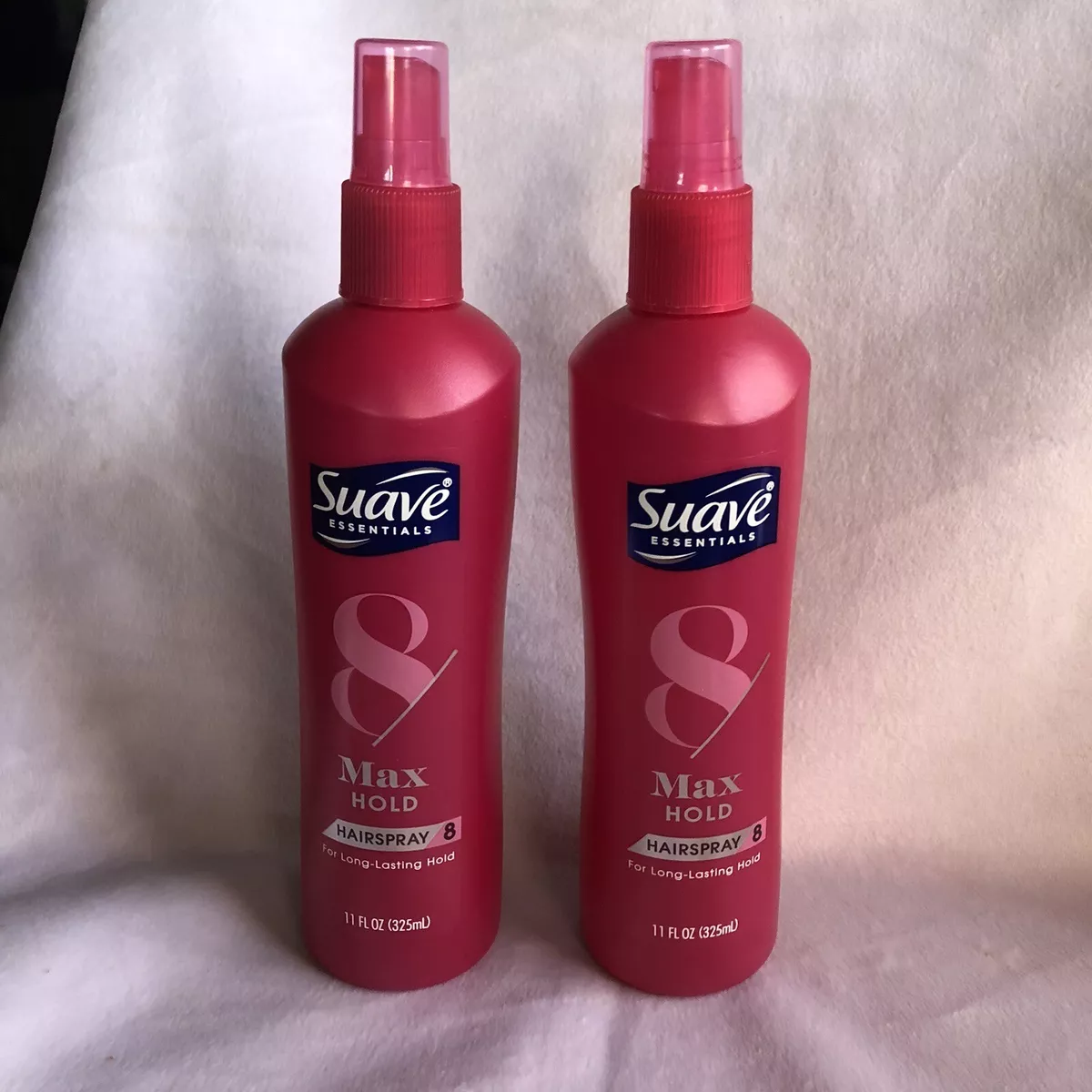2 Suave Max Hold Hair Spray Long Lasting 8 Pump Non Aerosol 11 oz