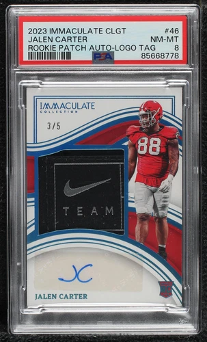 2023 Panini Immaculate Collection Collegiate Jalen Carter #46