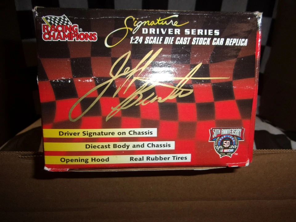 Jeff Burton NASCAR #99 Batterie Exide Racing Champions Serie Di Firme 1 24 - Immagine 3 di 4