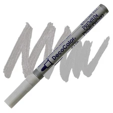DecoColor Paint Marker, Premium Silver Ink, Bullet Tip, Fine, Opaque, Permanent