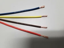 4 COLORS 14 AWG GAUGE GXL AUTOMOTIVE HIGH TEMP WIRE WITH LEGEND PRINT 25' EA B