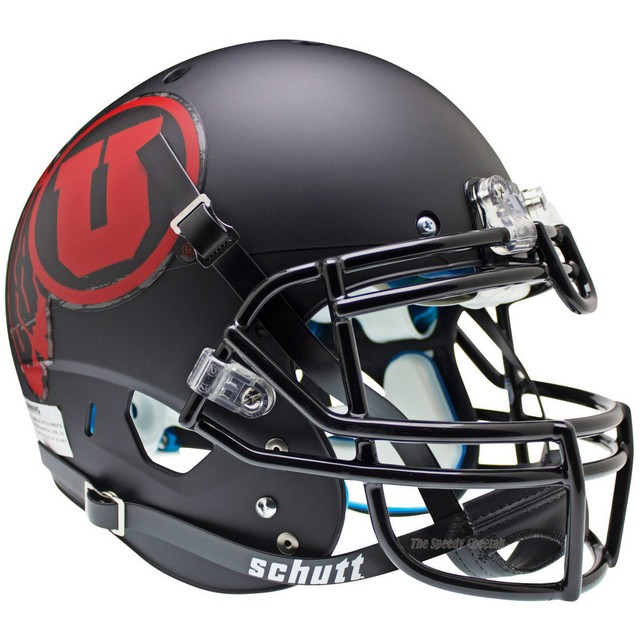 UTAH UTES BLACK RED SCHUTT XP AUTHENTIC FOOTBALL HELMET eBay