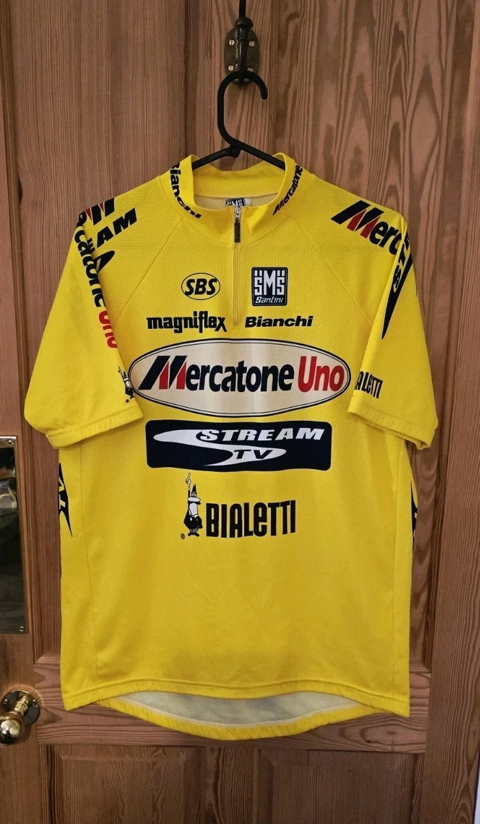 Maillot Cycliste Vintage Santini SMS Diamant Sigma Fina 1988 - Taille XXXL