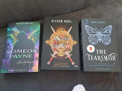 Romeos Payne2: Ana D. Rocky,Ruling Destiny: Alyson Noël,The Tearsmith: Erin Doom