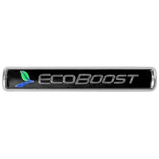 Ford Racing Blacksilver Ecoboost Emblem Set - 3.5 X 916 Inches 2 Pack