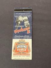Vintage Pennsylvania Matchbook “Jacquin’s Vodka” Philadelphia