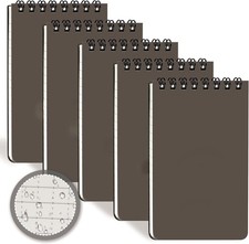 Spiral Waterproof Notebook 3x5, All Weather Writing Pad, Hunting Diary, Clear