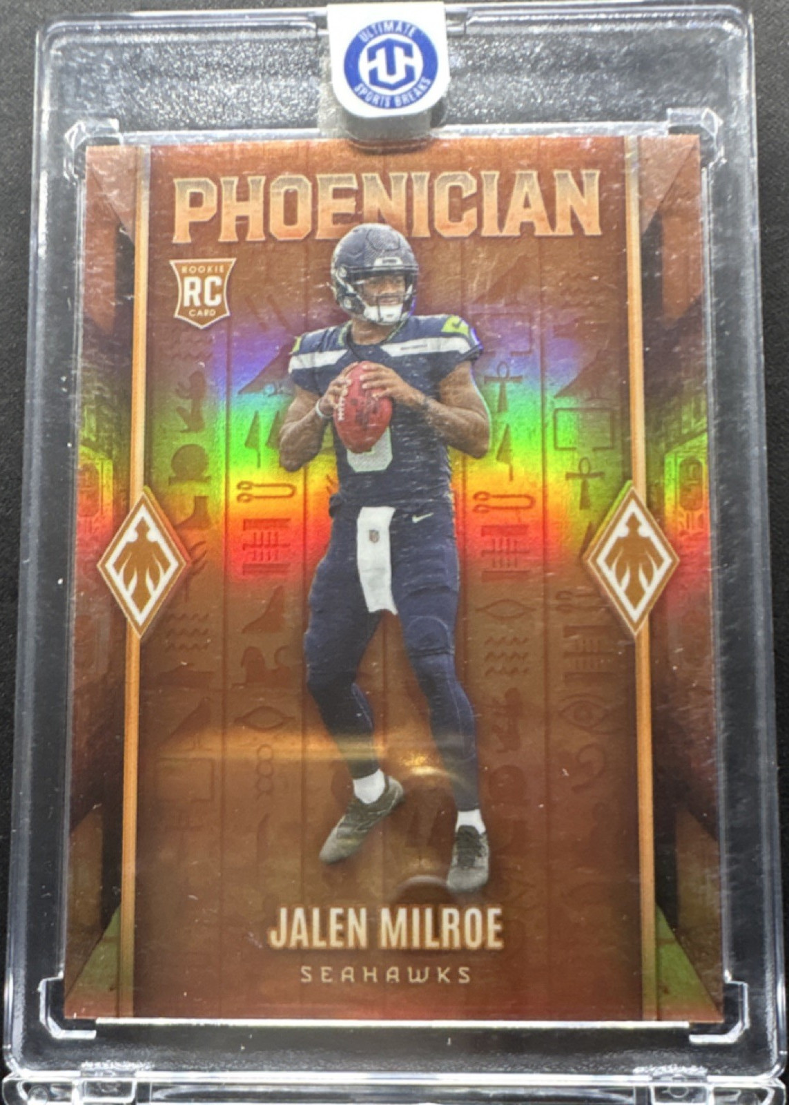 2025 Panini Phoenix Phoenician Jalen Milroe Seattle Seahawks Rookie Insert