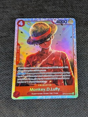 Monkey.D.Luffy OP12-015 Super Rare Legacy of the Master One Piece Foil