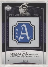 2007 Upper Deck Premier Premier Stitchings 48/50 Mickey Cochrane #PS-45 HOF 6s6