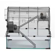 VEVOR Hamster Cage, 360  Viewing Transparent Hamster Habitats, Small Animal Cage