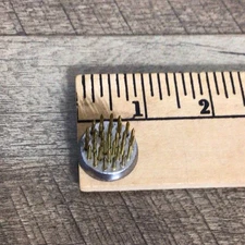 Miniature Mini Metal Spiked Flower Floral Frog