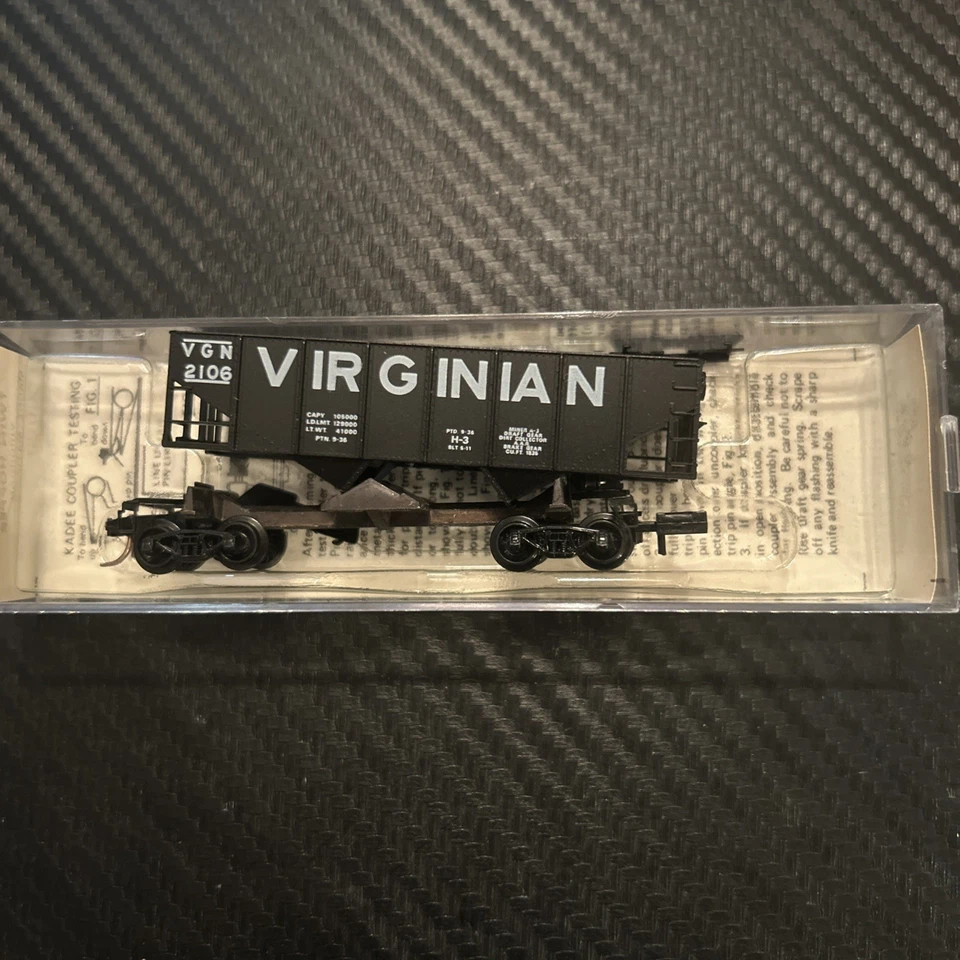 Atlas Micro Trains N Scale #40 Lot Of 4 Ontario Northland & Virginian C-6 - Image 2 of 4
