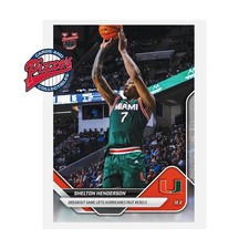 Shelton Henderson Miami 2025-26 Bowman U NOW Basketball Card 23 In Hand