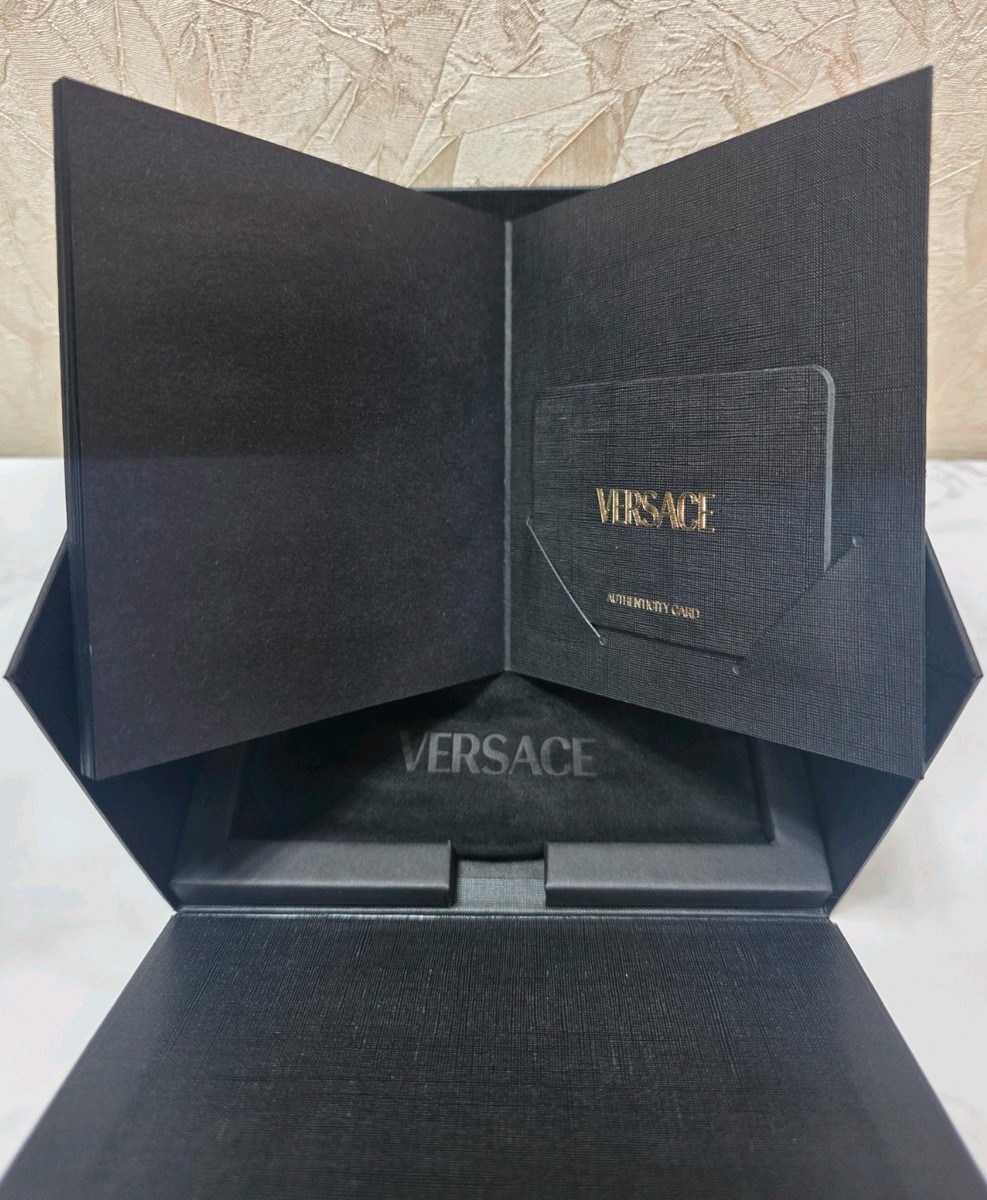 Versace Mens Watch VE6H00623 Swiss Quartz Chronograph Black Dial