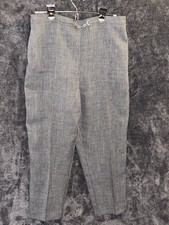 Alfred Dunner 14P Heathered Gray High Waist Trousers VTG