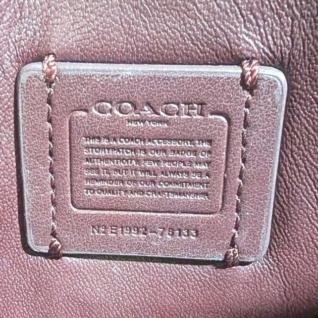Borsa pochette Coach Dreamer rosa pelle conciata a guanti convertibile 76133