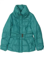 ESPRIT Womens Padded Jacket UK 14 Medium Turquoise Polyester AV53