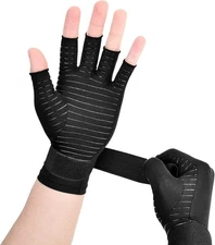 Guantes de Cobre para Artritis Mejores Guantes de Compresion sin Dedos Infusion