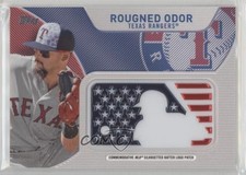 2017 Topps MLB Independence Day Silhouetted Batter Logo Rougned Odor Patch 2r7