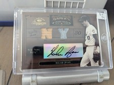 2005 TIMELESS TREASURES NOLAN RYAN GAMERS 3/25 AUTO GAME USED WORN