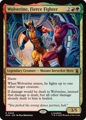 Wolverine Fierce Fighter - Marvel Super Heroes - NM