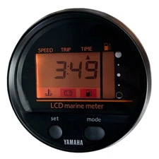 Yamaha 6Y5-83500-A0, LCD Marine Meter Speedometer / Fuel Gauge, OEM