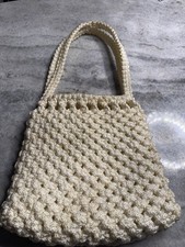 Vtg. Crocheted Purse Shoulder Bag