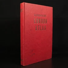 c1975 Geographer's A-Z London Atlas Vintage British Map Reference Book