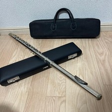 MURAMATSU M-70 Flute Silver Lip Plate Used With Hard Case Soft Case