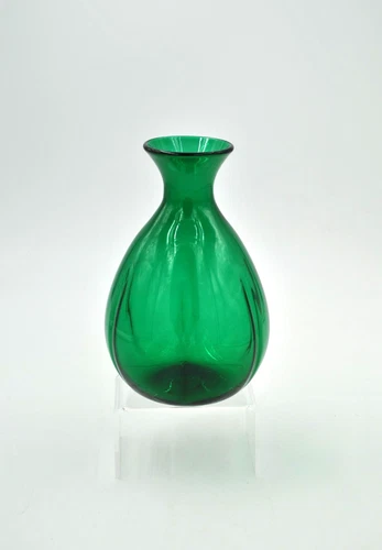 Vintage Blenko Glass Vase #928 - Emerald