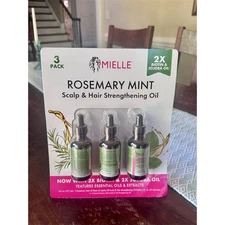 Mielle Rosemary Mint Scalp & Hair Strengthening Oil 3-Pack 2 fl oz Each