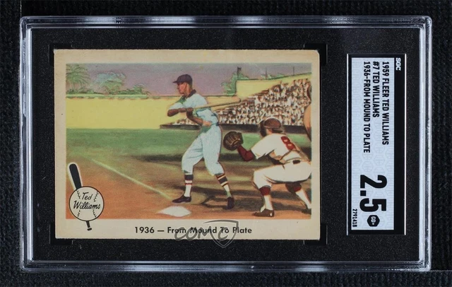 1959 Fleer Ted Williams Ted Williams 1936 From Mound To Plate #7 SGC 2.5 HOF