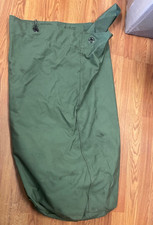 US Military Army Duffle Duffel Bag OD Green Nylon Top Load Very Good