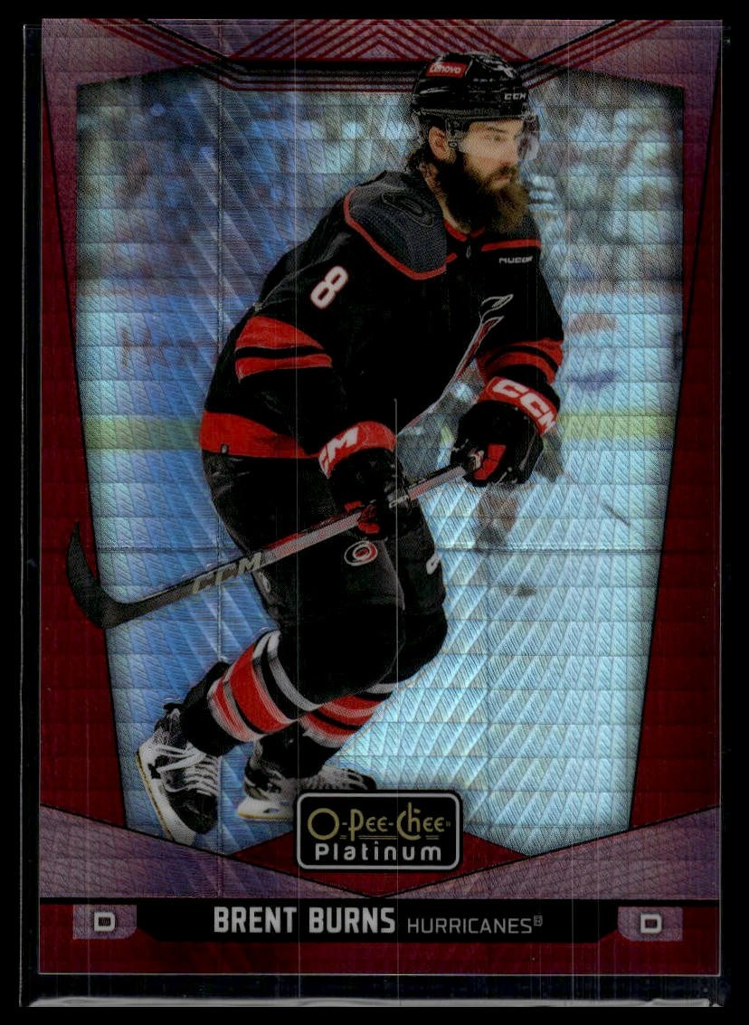 2024-25 O-Pee-Chee Platinum #126 Brent Burns Red Prism #/199 SN