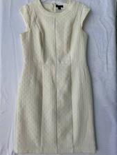 Worthington Dress Womens 10 Sheath Textured Cap Sleeve Elegant Career Work