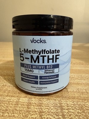 Vocks L Methylfolate 15mg 5-MTHF + Methyl B12 High Potency Methylfolate 90 Caps