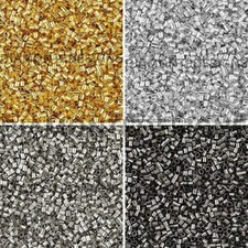 2mm Tube Crimp Beads Findings Beading Jewellery Stopper Beads Gold Silver