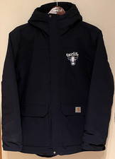 Carhartt Super Dux Relaxed Fit Hooded Jacket Mens XL Navy Rain Defender Fairlife