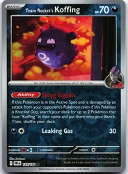 Team Rocket's Koffing 125/182 Destined Rivals Reverse Holo