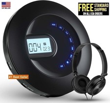 Portable CD Player Rechargeable With Headphones Walkman for Car home Personal