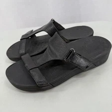 Vionic Women’s Ellie Sandals Black Orthotic Comfort Slip On Wide Size 11