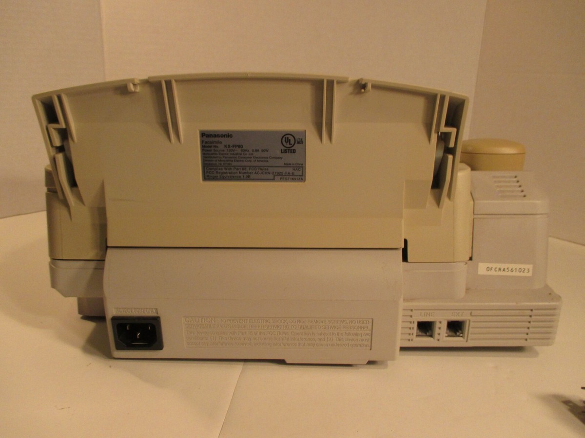 Fax Machine Back