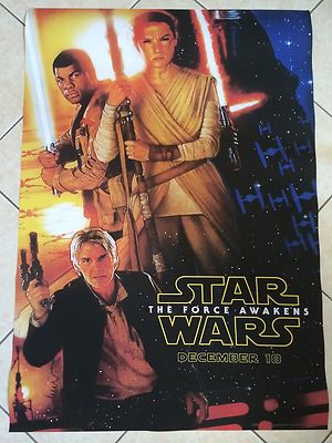 デイライト　USオリジナル映画ポスター STAR WARS VII FORCE AWAKENS GEORGE LUCAS FORD CHRISTIE D23