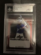 2019 Leaf Flash Of Brilliance Cj Abrams 1/1 Red Pre-production Proof